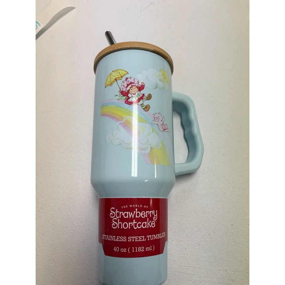 Strawberry Shortcake Blue Tumbler 40 Oz - NEW